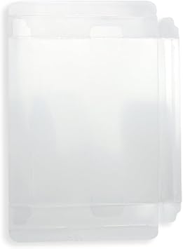 10Pcs Clear Protective Box Case Sleeve Protectors for NES Game Cartridge Box