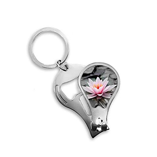 Coupe-ongles pour ongles épais de pieds à motif fleurs de lotus