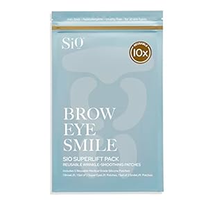 SiO Beauty SuperLift Forehead, Eye, & Lip Anti-Wrinkle Silicone Patches – Reduce Brow, Smile, and Under Eye Wrinkles Overnight