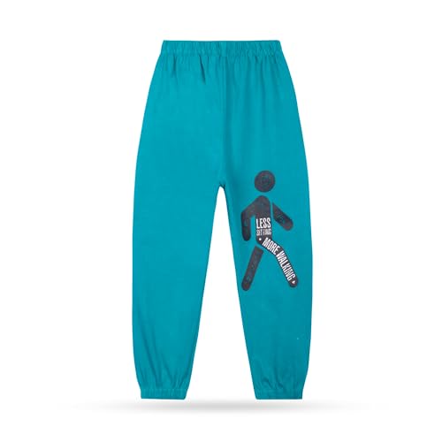 Image of T2F Boys Regular Fit Cotton Printed Track Pants (Pack of 5)