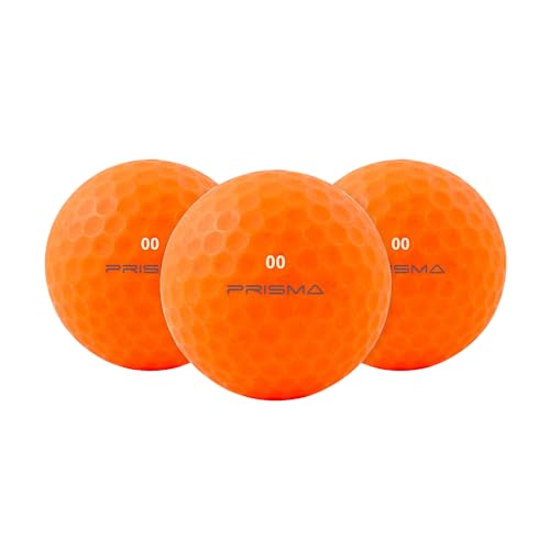 Balles de golf orange Masters Prisma pour mieux repérer vos coups en automne