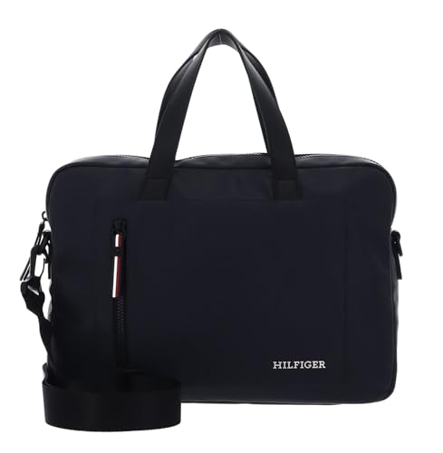 Tommy Hilfiger TH Pique Monotype Slim Computer Bag Space Blue