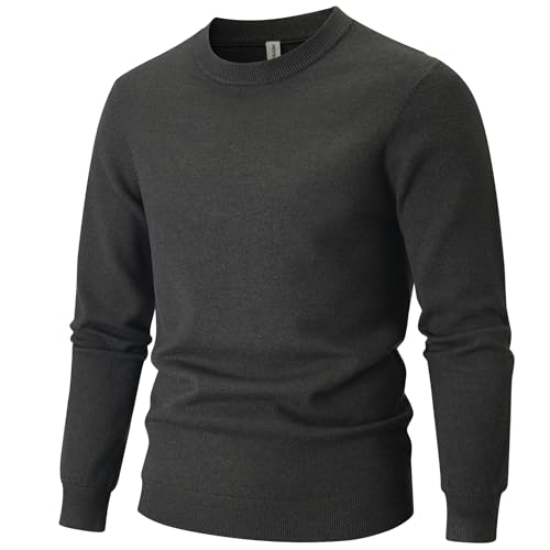 Pull col rond homme VEIISAR épais anti-froid tricot 450g hiver