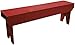 4 ft. Simple Wood Bench, Antique Red