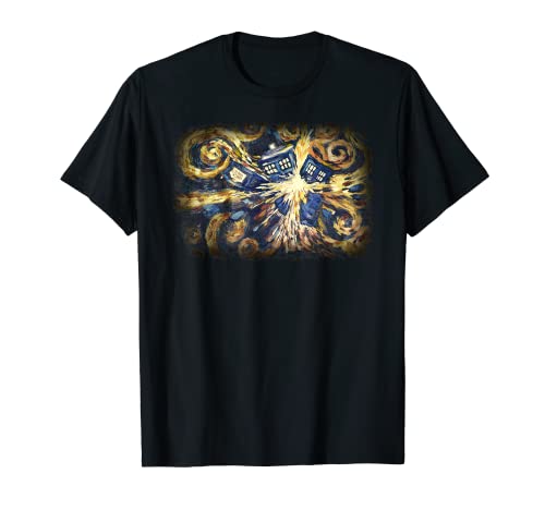 Doctor Who Art Tardis Van Gogh 01 Camiseta Cover