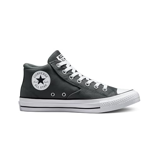 Converse, Unisex, Chuck Taylor All Star Malden Street Mid Top Sneakers, Iron Grey/White/Black, Men's 6, Women's 8, Medium