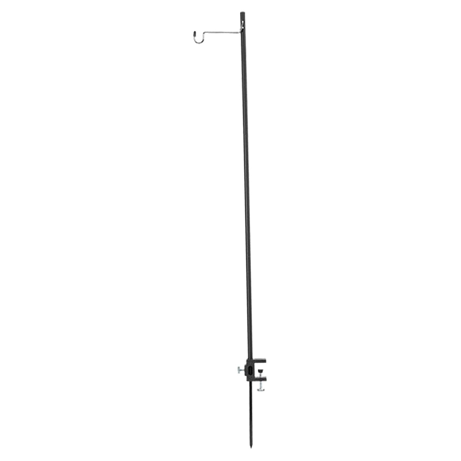 Harilla Camping Lantern Stand Accessory Lightweight Fishing Backpacking Detachable Hook BBQ Travel Replacement Camping Light Pole, Black
