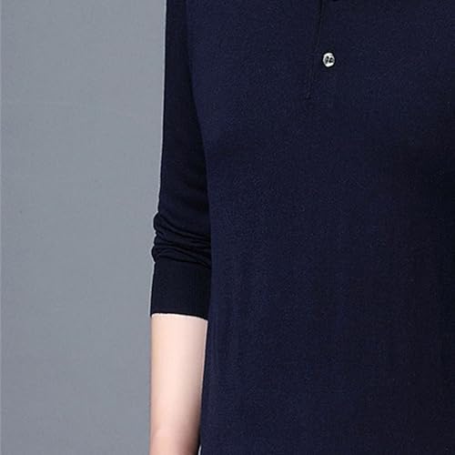 Mens Knit Polo Sweater Long Sleeve Business Casual Dress Sweaters Lightweight Classic Collared Pullover Sweater2