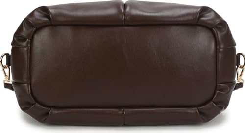 Image of ProArch Stylish Ruched Hobo Shoulder Bag for Women | Vegan Leather Pleated Sling Handbag with Zip Closure & Comfortable Strap | Spacious Casual & Office Tote Bag for Ladies