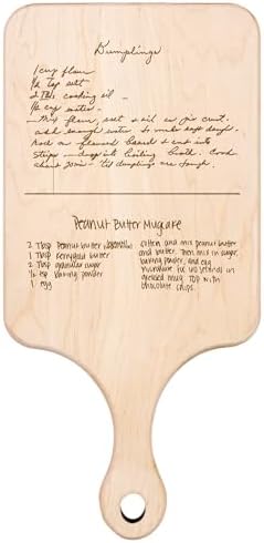 Personalized Handwritten Recipe Cutting Boards Custom Wooden Chop...