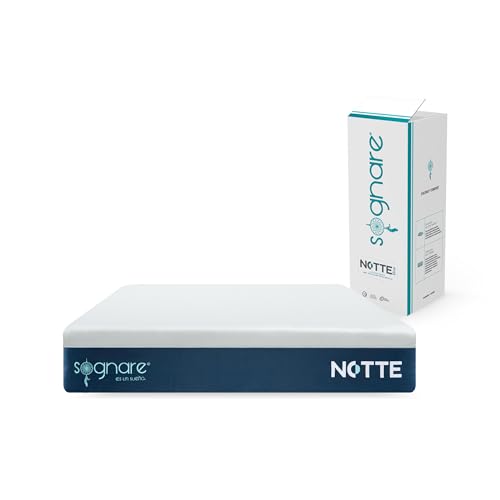 Queen Size, Home Sognare Notte Colchón Tamaño Queen Size Memory Foam, Densidad Semi Firme, Temperatura Media, Fácil de Limpiar. 100 Noches de Garantía.
