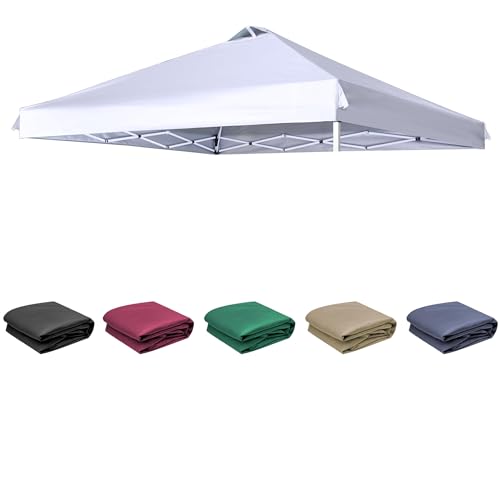 SCOCANOPY Replacement Top with Air Vent for 12x12 Canopy Frame Canopy Cover ONLY (GrayWhite)