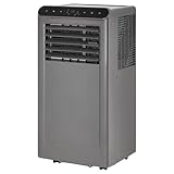 10,000 BTU Portable Air Conditioner with LED Display, 3-in-1 Portable AC Unit with Dehumidifier & Fan for Rooms Up to 450 Sq.Ft, Remote Control, 24h Timer, Easy Install for Bedroom & Home Office