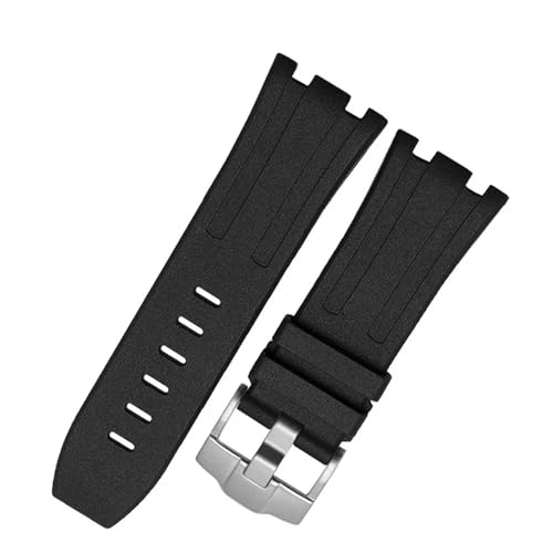 Bracelet montre silicone 28mm SAAWEE étanche et souple pour boîtier Audemars Piguet