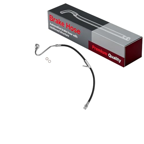 Front Driver Side Brake Hydraulic Hose for GMC Jimmy 2001 4.3L V6 Replace 4WD; Diamond Edition or SLE Model or SLT Model; Rubber Hose; Right Hand Drive #22163651, 8221636510