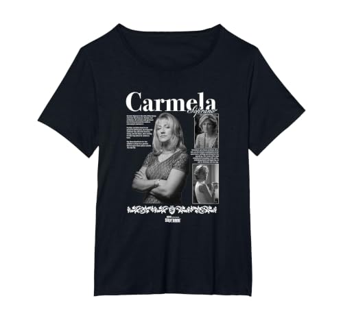 The Sopranos Carmela Officially Licensed T-Shirt, Women's Plus, Black, 3X