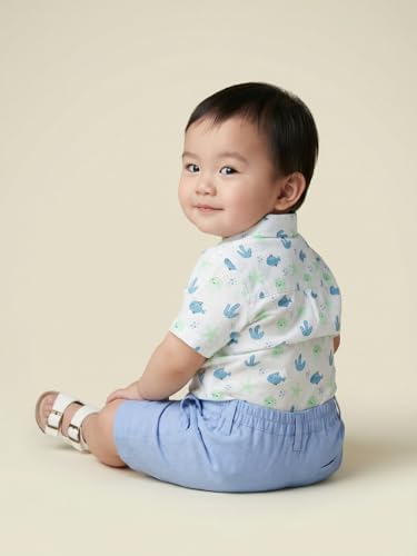 Image of Nautinati Boys Printed Shirt & Short Clothing Set Combo | Age 0-3 Years