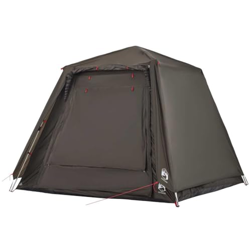 vidaXL Tienda de Pesca 4 Personas Apertura rápida marrón