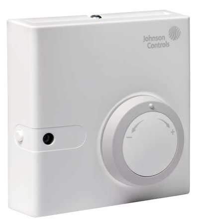 Johnson Controls HE-68N2-1N00WS Series HE-6800 Humidity Transmitter with Temperature Sensor and Setpoint, Nickel T.S Element, +/-2% RH Humidity, 80mm x 80mm Enclosure