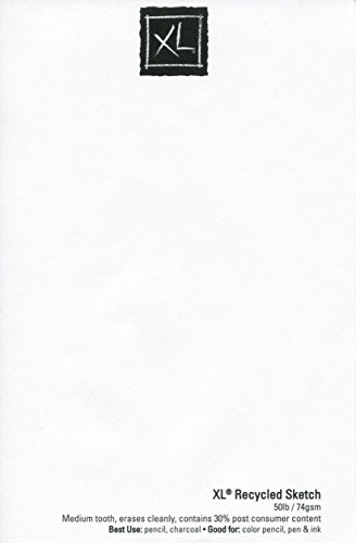 Bloc de dibujo Canson XL Reciclado de 9x12 pulgadas con espiral para bocetos 5