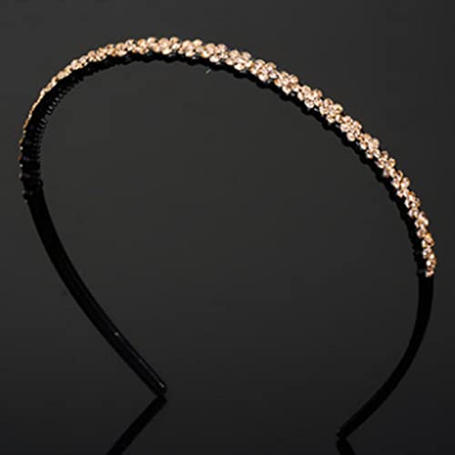 Aoxmas 6Pcs Rhinestone Headbands Fashion Teeth Hairband Non-Slip Hair Hoop Skinny Plastic Headbands For Women Girls #TOP6