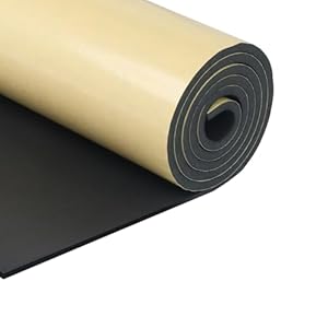SDLDEER Neopren Schaumstoffplatte 3mm Schwarz