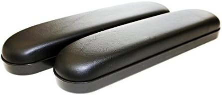 New Solutions AR011P - One Pair of Black Desk Length Vinyl Armrests for wheelchairs, Please Measure Before Buying