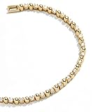 Pearich 14K Gold Filled Cubic Zirconia Classic Tennis Bracelet | Gold Bracelets for Women Girls (14K