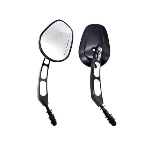 Espejos retrovisores moto contra vibraciones para manillar Breakout Touring en aluminio negro