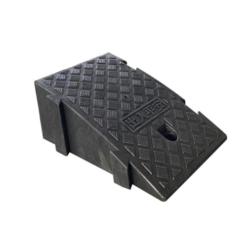 Portable Lightweight Wheelchair Curb Ramp, Non-Slip Access Steps, Heavy-Duty Load-Bearing, Stable & Safe for All Scenarios, Compact Design (Black, 25x27x11cm)