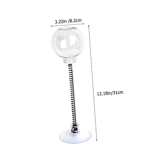 Hohopeti Dispensador de guloseimas para gatos, brinquedo interativo de primavera para gatos, suporte