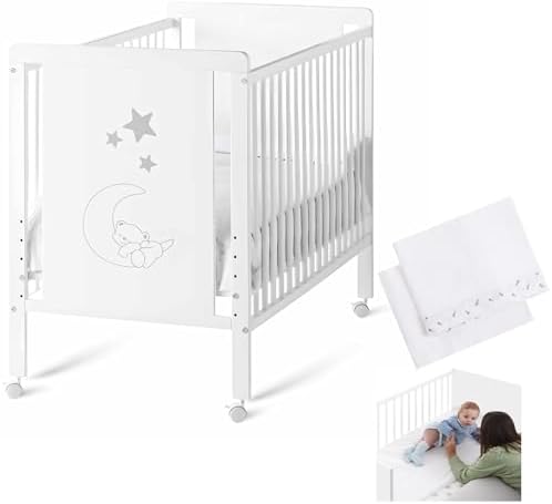 Cuna Colecho de Bebé Indi Estilo Nórdico Infantil 120x60 cm, con ...