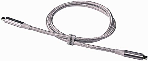Amazon Basics Double Braided Nylon USB Type-C to Type-C 3.1 Gen 2 Cable | 0.9 m, Dark Grey