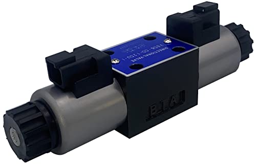 Hydraulic Electrical Solenoid Valve D03 (NG6) 21 GPM 4560 psi Duetsch DT04-2P Connector 3-Position 12VDC (T-A&B to Blocked and P to T in Center Position)