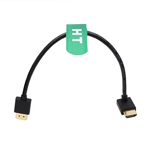 Image of HDMI 4K 60p 8K30p UHD Cable for BMPCC 4K ZCAM E2 Sony A7IV F55 Canon C300 GH5S Nikon Z9 Camera Ronin RS2 Teradek ATOMOS Ninja V Monitor Type A HDMI 2.1 Up Angle 25cm