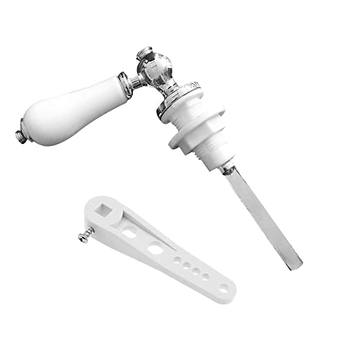Ceramic Toilet Flush Handle/Cistern Lever, Silver