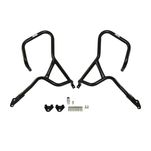 Crash bar V-Strom 650 barres de protection moteur tubulaires en acier noir pour DL650