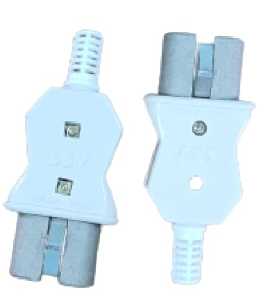 SSY Royale Iron Connector 16 AMP. 240 Volt. AC/Laundry Iron Pin (Pack of 2 Pcs)