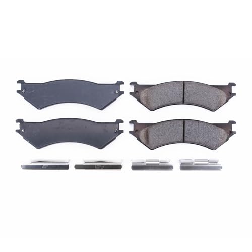 Image of PowerStop Rear Brake Pads for Ford E-250 2003-07 |E-250 Econoline 2001-02 |E-350 Club Wagon 2003-05 |E-350 Econoline Club Wagon 1999-02 - Z17 Ceramic Brake Pads with Installation Hardware, 17-802