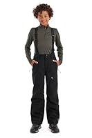 killtec Jungen Skihose mit abzippbarem Latz und Kantenschutz Boys Skihose 242, schwarz, 176, 43401-000