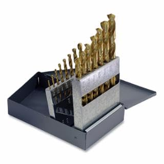 Jobber Drill Bit Set, 150Asptn, 15 Pc