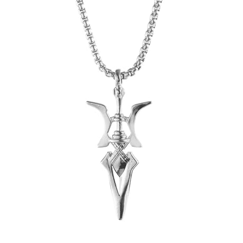 Collier Misa Amane cosplay pendentifs hallebarde bijoux gothiques pour costume Halloween
