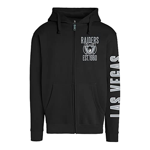 Junk Food NFL - Las Vegas Raiders MVP Zip Adult Zip Hoodie Black by Junk Food - Used condition - Image 3