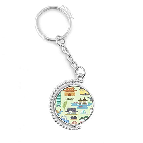 Porte-clés Taiwan Voyage pour organiser vos clés de maison et de voiture