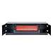 huanledaishu Modern Black Electric Fireplace TV Stand with Insert Fireplace, Living Room Furniture, Without Remote and Timer