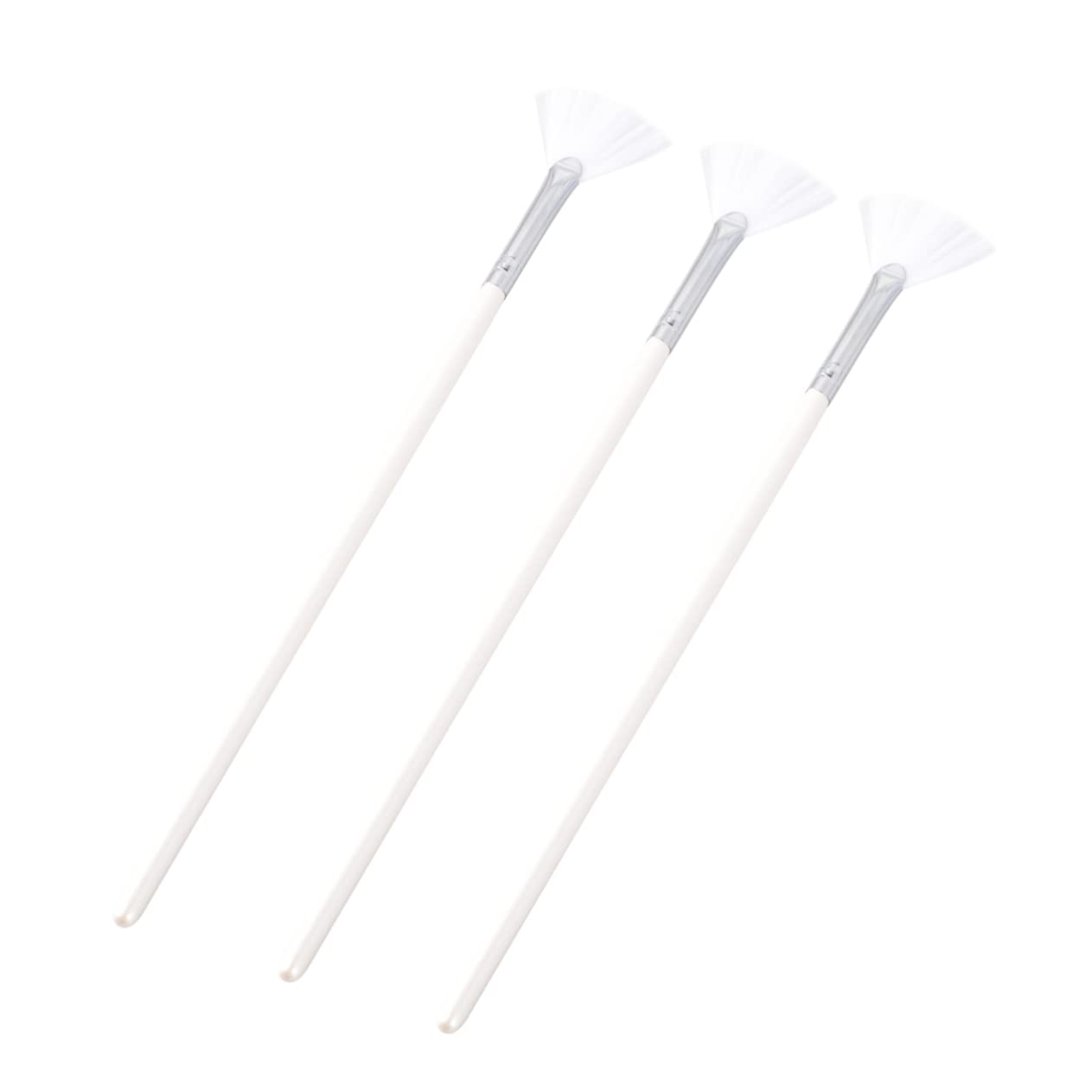 HAPINARY Diy Mask 3pcs Long Handle Face Mask Brush for Smooth Application Skincare Essentials