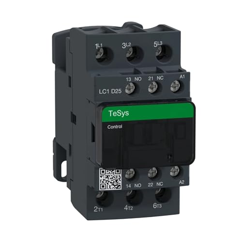 Contrôleur LC1D25W7 25A 277V 3 NO contacteur triphasé noir pour automatisme