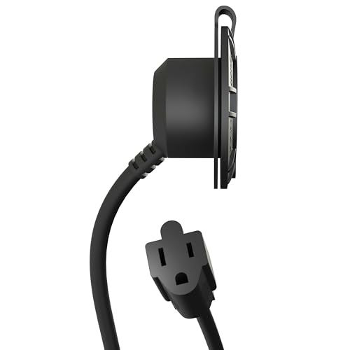 Image of NOCO GCP1 15A AC Port Plug, 125V Power Inlet Socket, and Waterproof Electrical Outlet Receptacle Box with 16-Inch Integrated Outdoor Extension Cord