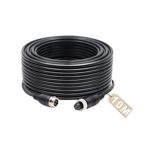 LNGJIN 10M Cavodiprolunga video,Cavodiprolunga per telecamera di retromarcia,Cavo per Telecamera a 4 PIN,4 Pin Aviazione Cavo,4 pin cavo di prolunga audio,4 pin cavo di prolunga monitor