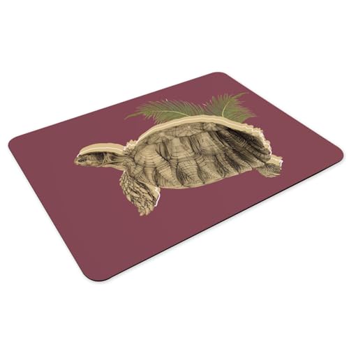 Set de table antidérapant lavable rouge grand format protège table tortue de mer
